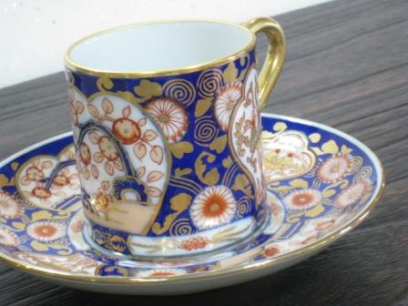 極錦金彩 古伊万里 日肥其泉 昭和年製カップ&ソーサー 4