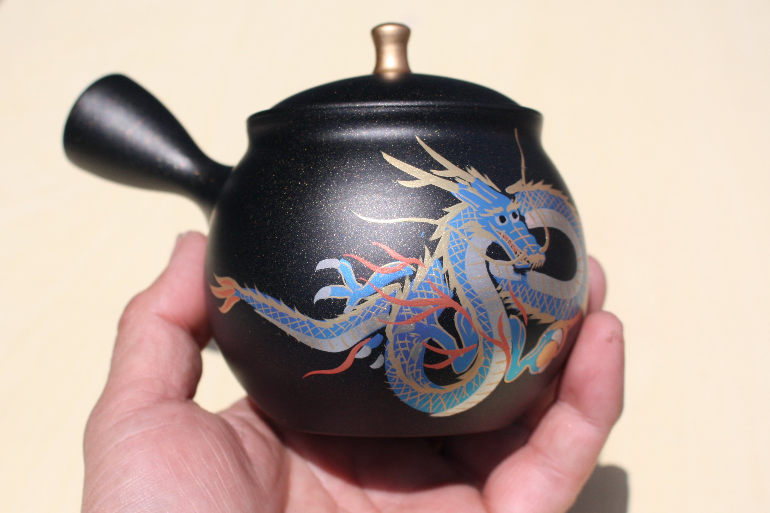 備前焼 宝瓶 手びねり 龍