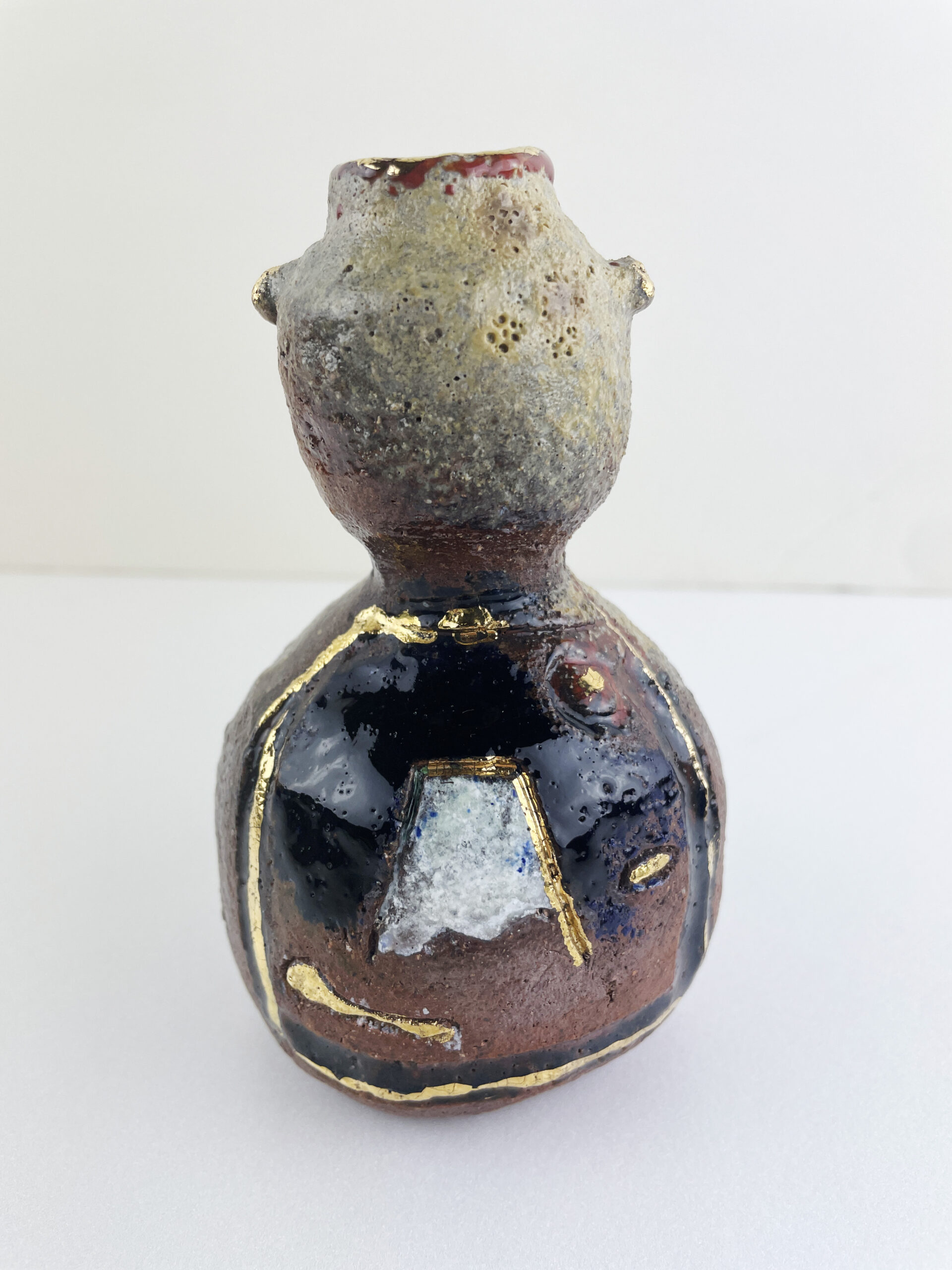 古い焼き物（7・徳利） 骨董 酒器 7点 徳利 おちょこ 木製茶箱 草泉 萩