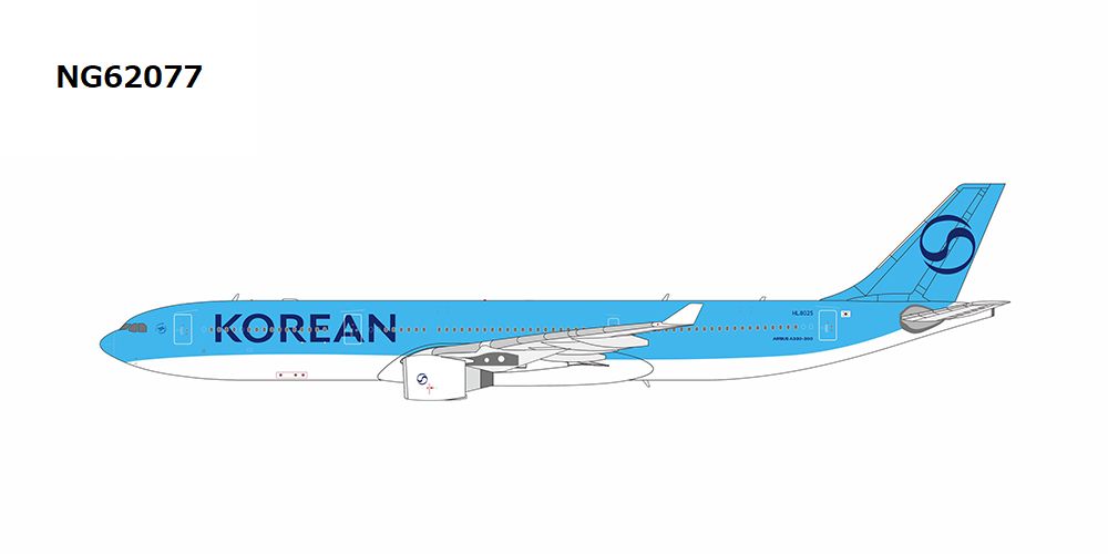 NG Models A330-300 大韓航空 「2025's livery」 HL8025 1/400 [NG62077]