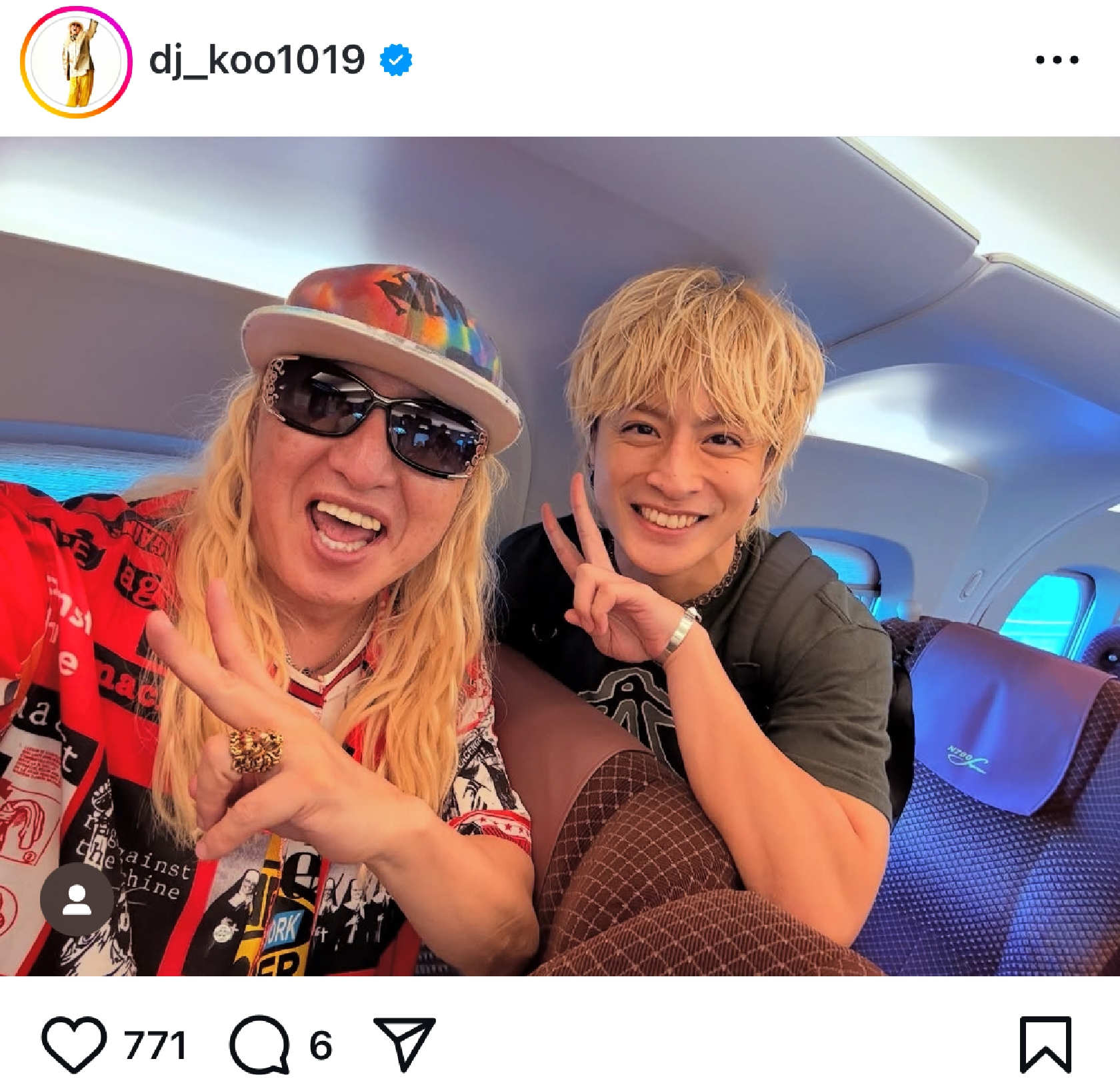 GENERATIONS 白濱亜嵐、新幹線でイカつい金髪人気アーティストと遭遇