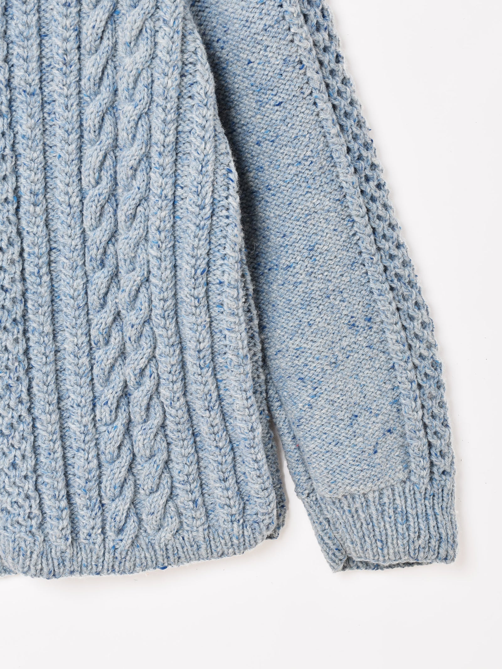 アランニットカーディガン ブルー – 古着屋Top of the Hillのネット