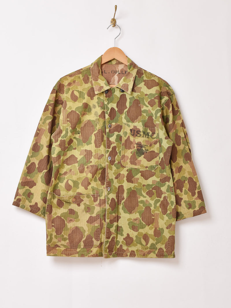 40's アメリカ軍 USMC P-42 ダックハンターカモ柄 リバーシブル