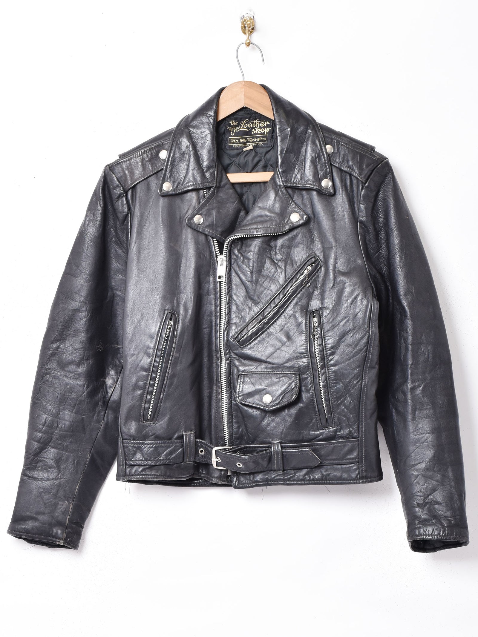 Sears」ダブルライダースジャケット – 古着屋Top of the Hillのネット
