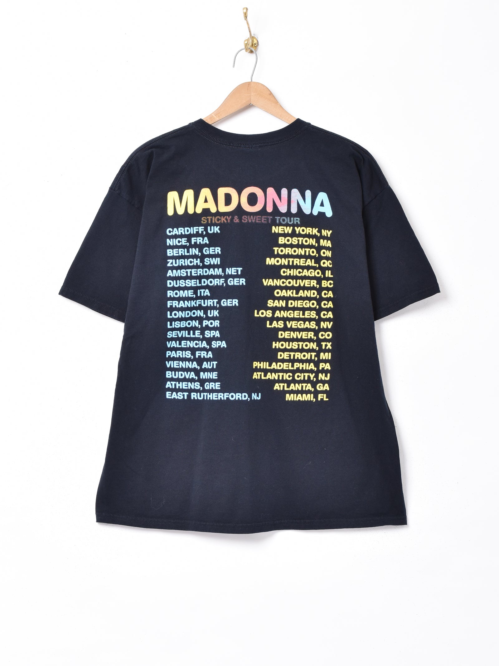 マドンナ Sticky & Sweet Tour オフィシャル Tシャツ L マドンナ