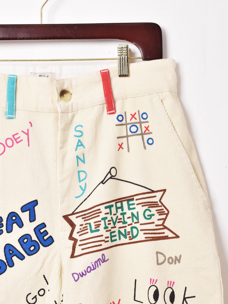 2色展開】 Backers メモリアルペイントデザイン コーデュロイパンツ