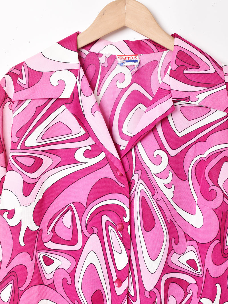 70's サイケデリック柄 長袖シャツ – 古着屋Top of the Hillのネット