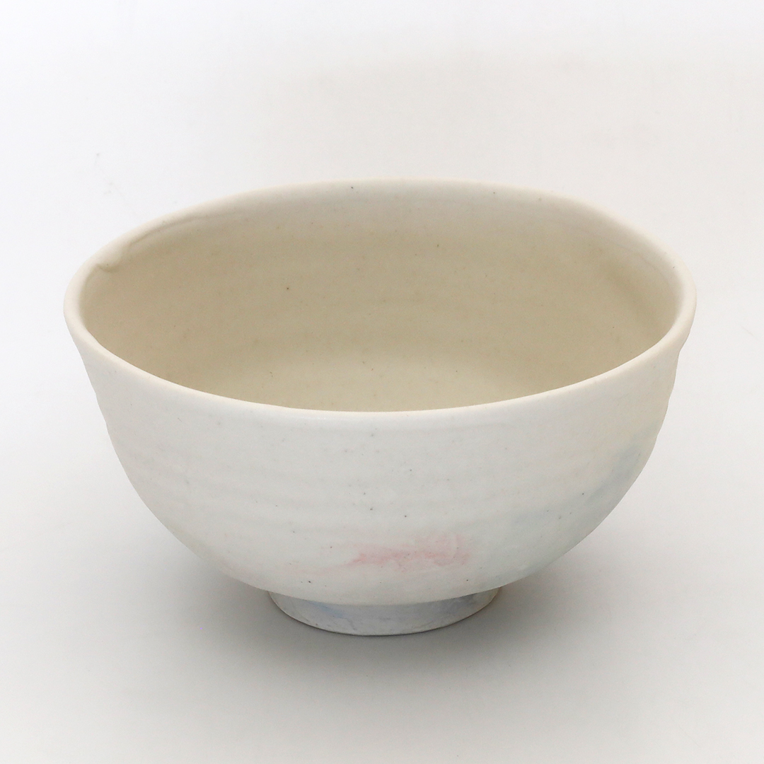 未使用品】上野焼 渡窯 十一代 渡 久兵衛 白化粧鶴文