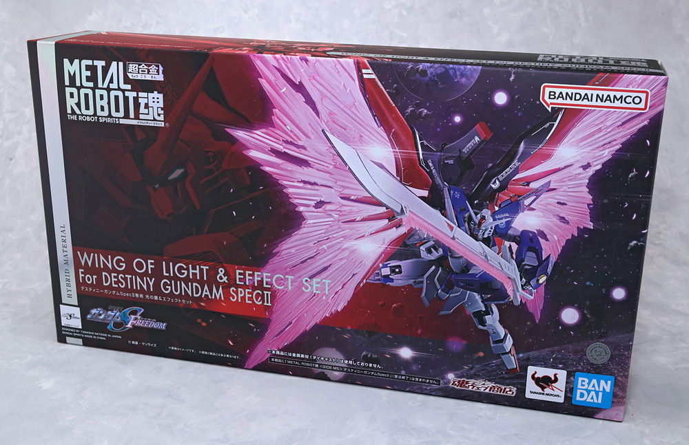 新品未開封メタルロボット魂 デスティニーガンダム 光の翼＆エフェクト