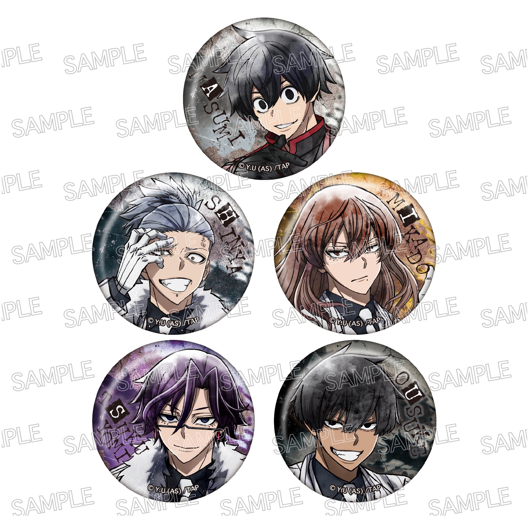 桃源暗鬼 缶バッジ コレクション vol.1 桃寺神門 10個 桃源暗鬼 缶