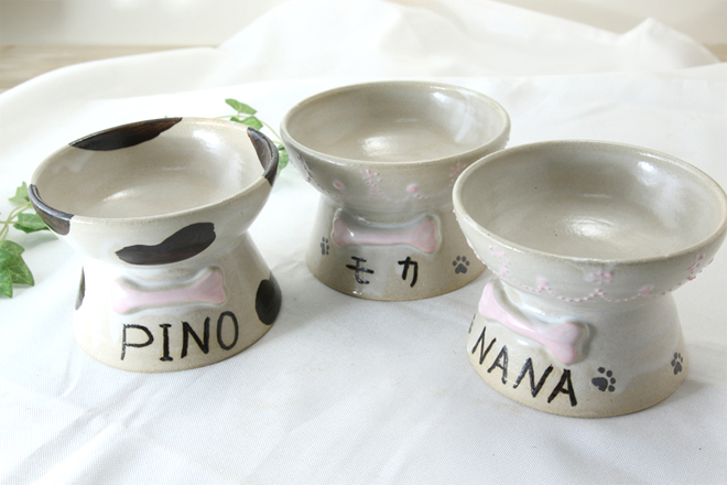 ペット用の器フードボウルのオーダーメイド | 益子焼窯元よこやま