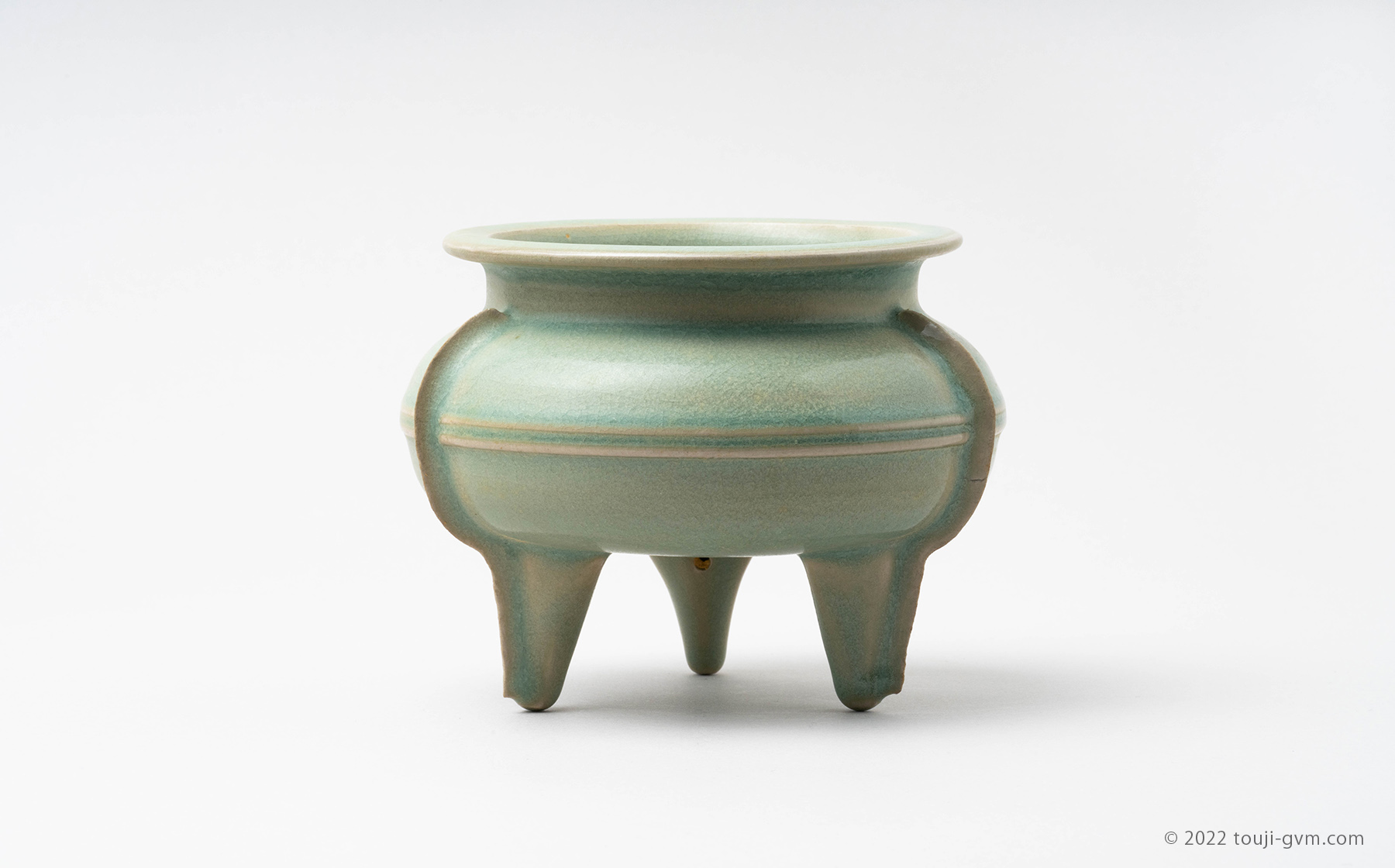 中国 汝窯 青磁 香炉 陶器 陶芸 香道具 仏具 官窯 青釉 中国 汝窯 青磁