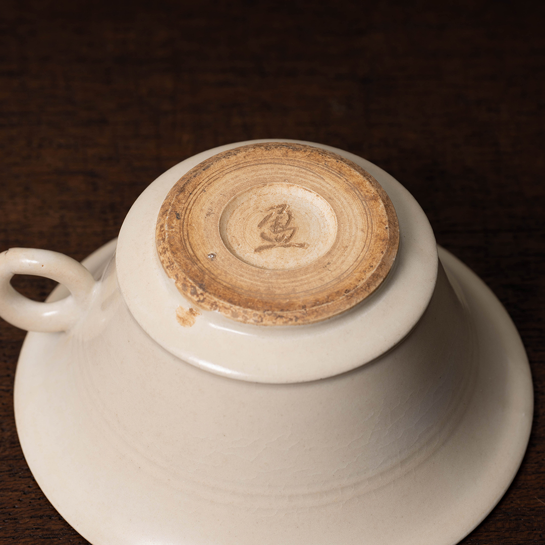 雰囲気のある古い九州民窯 古高取 火入れ 古道具 古唐津 花入検:白洲