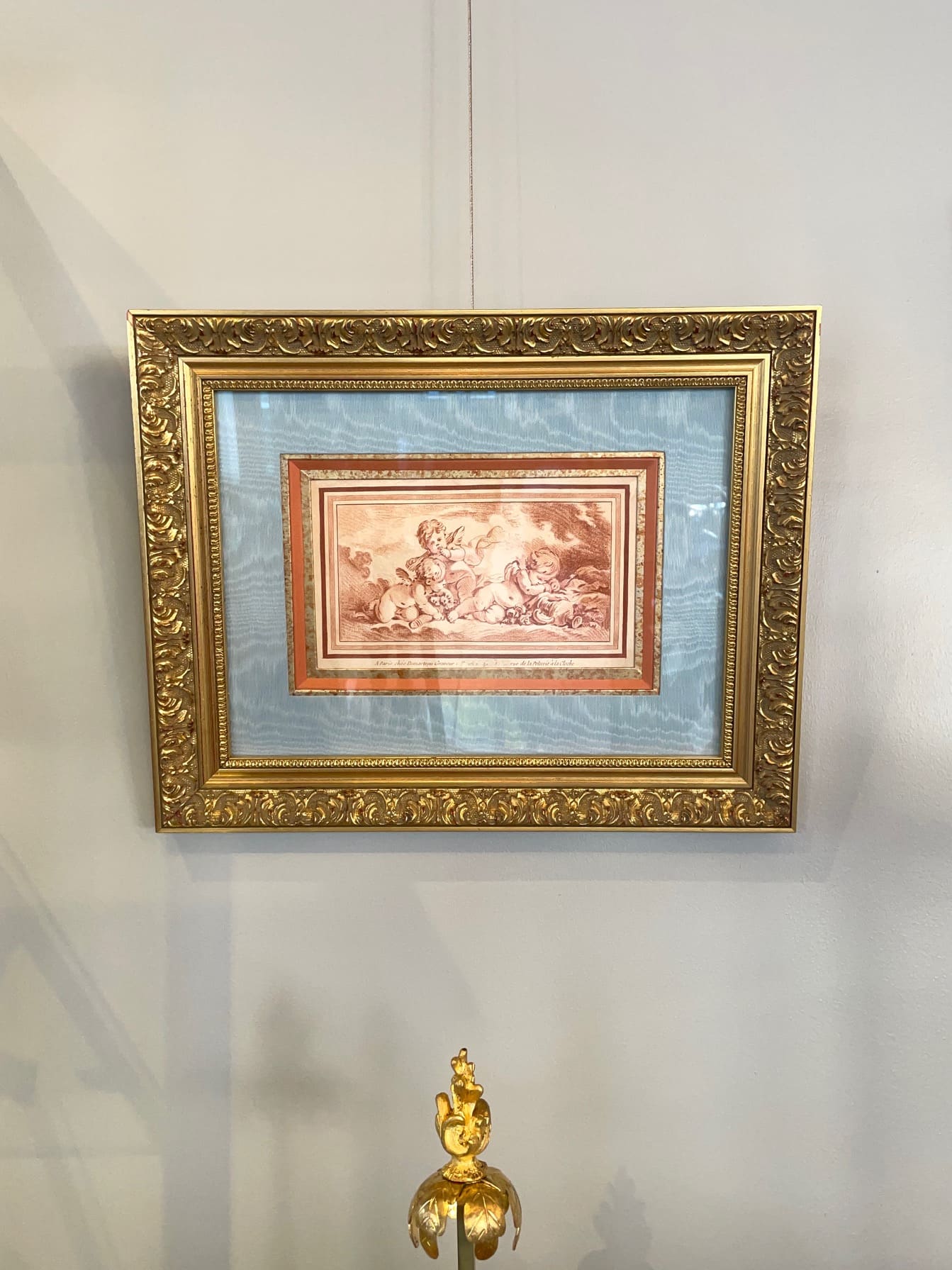 額装 フランス絵画 フランソワ・ブーシェ 「橋」 額装 フランス絵画