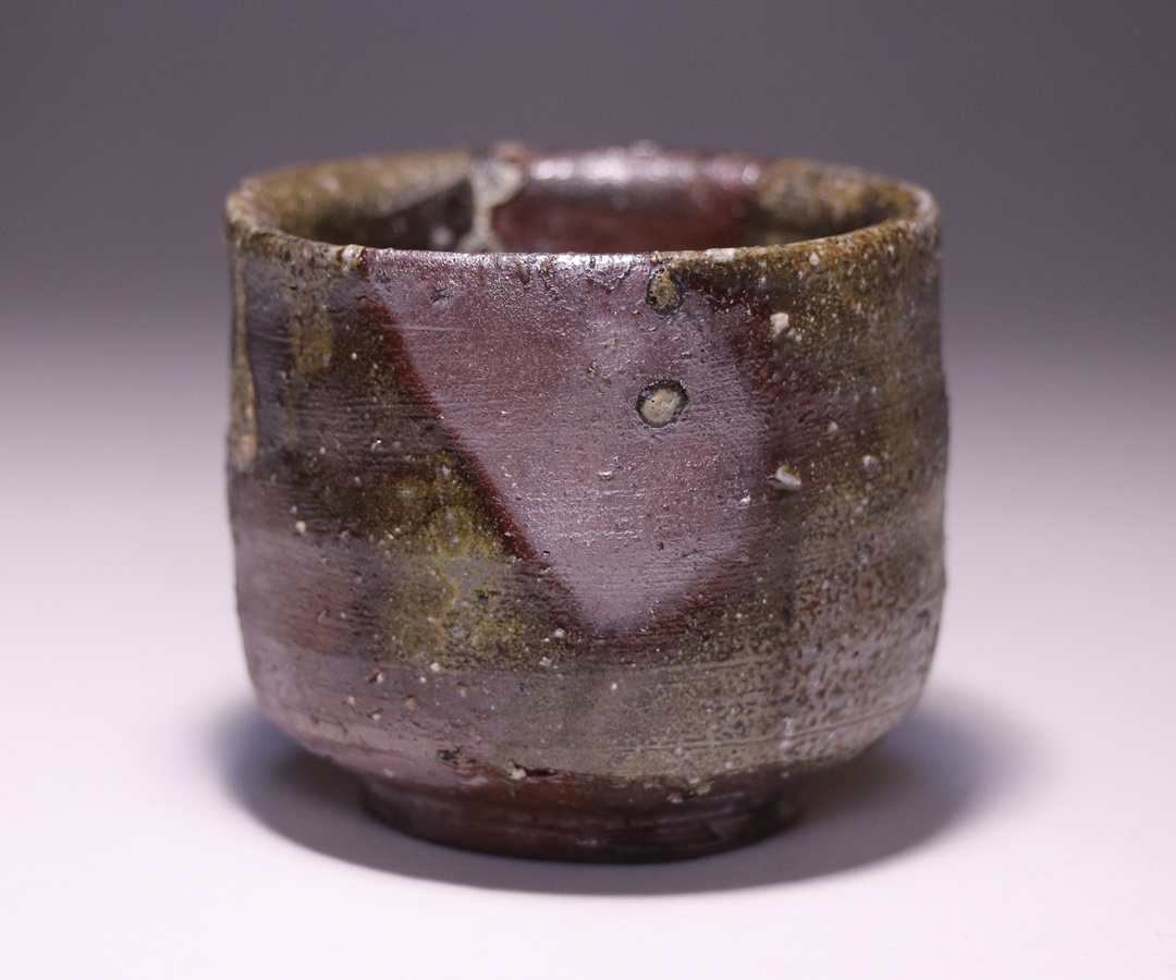 備前焼 名品】山本雄一作 湯呑み & 作家印「夢」ぐい呑み5客【豪華