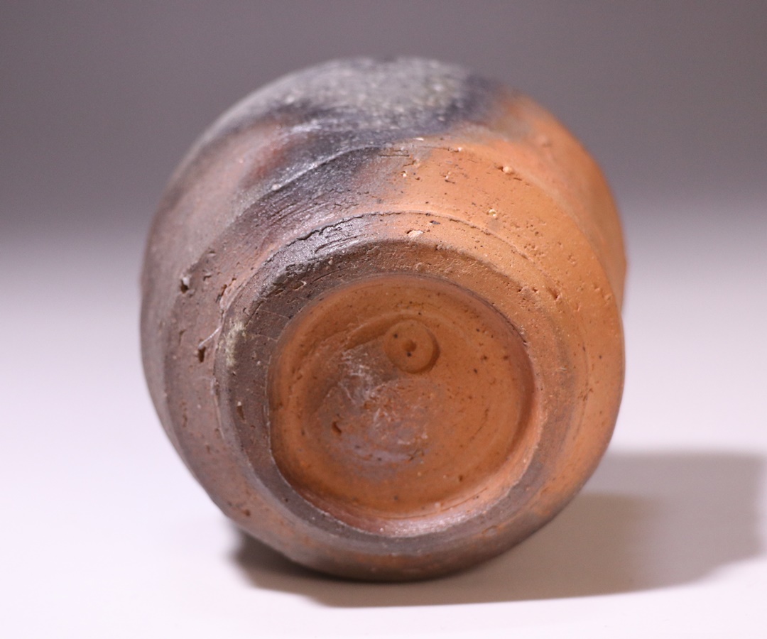 備前焼 金重有邦 酒盃 平盃 ぐい呑み お猪口 酒器 伊部酒呑 （金重有邦