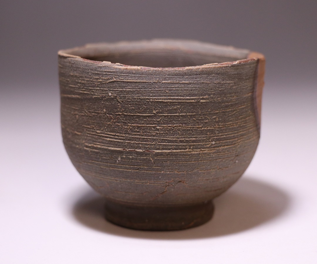 備前焼 人間国宝 藤原 雄】茶碗 ( 送料無料！) 備前焼 人間国宝 藤原雄
