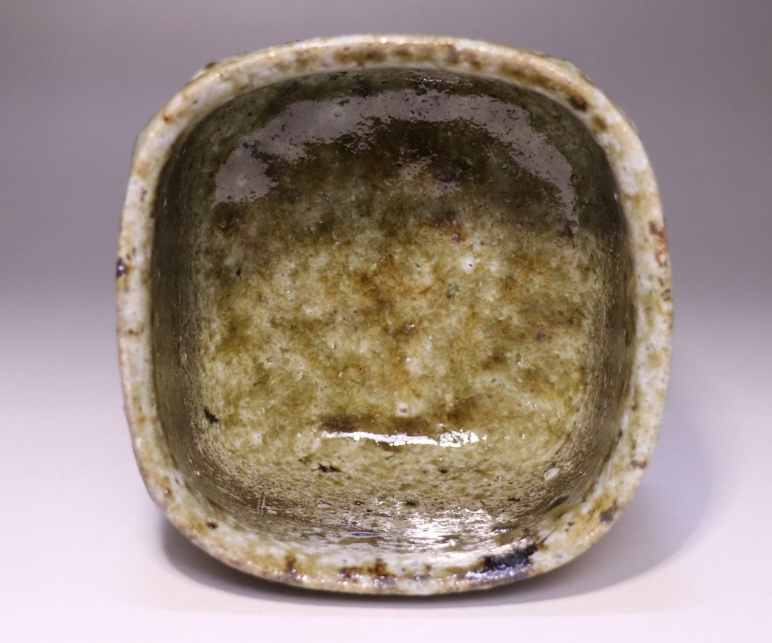 高島聡平 作 「引出四方茶碗」 ～備前焼専門卸小売店 川口陶楽苑～