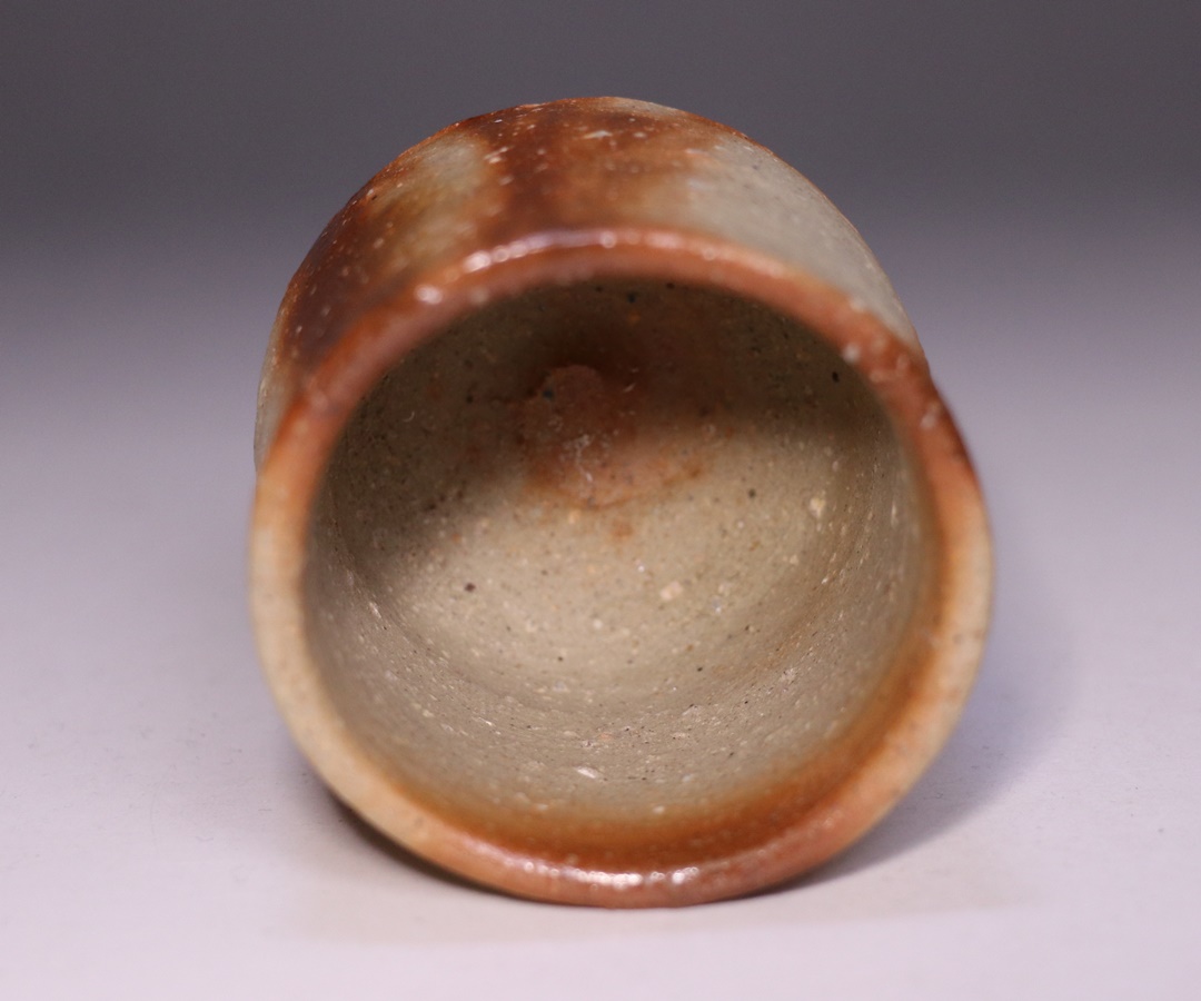 金重 愫 作 「緋襷ぐい呑」 ～備前焼専門卸小売店 川口陶楽苑～