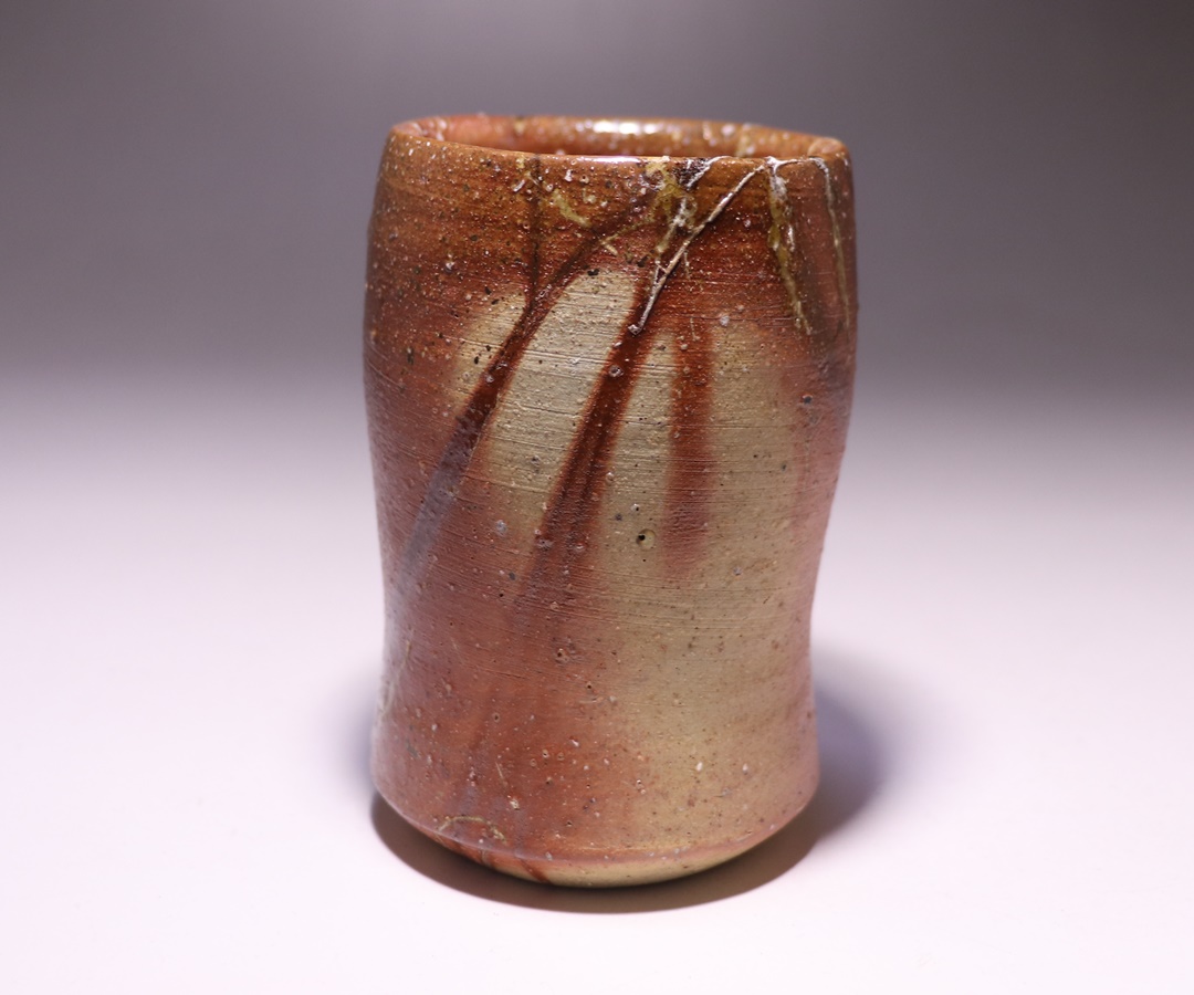 S709 水指 『手吹硝子』『宮崎英彦作』 共箱 茶道具 S709 水指