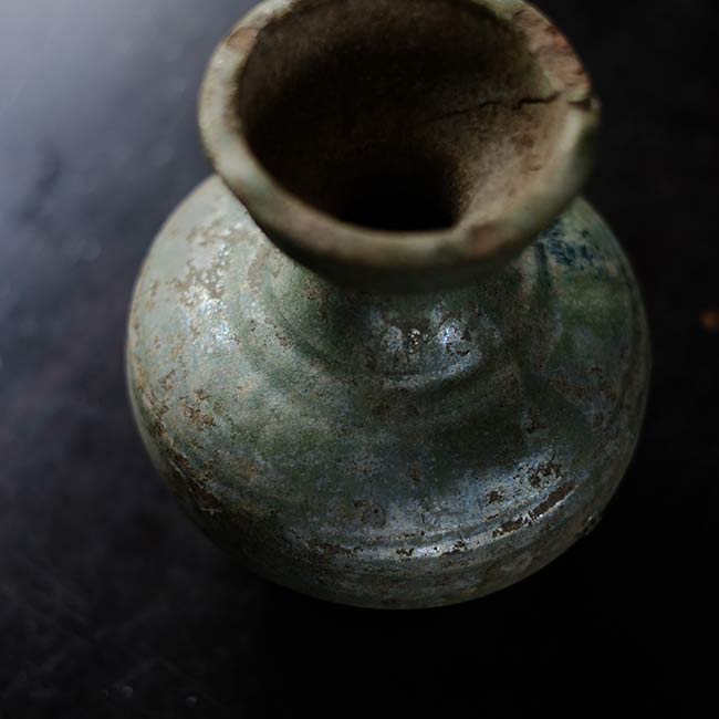 銀化した漢の緑釉の壺 – zakka store towi