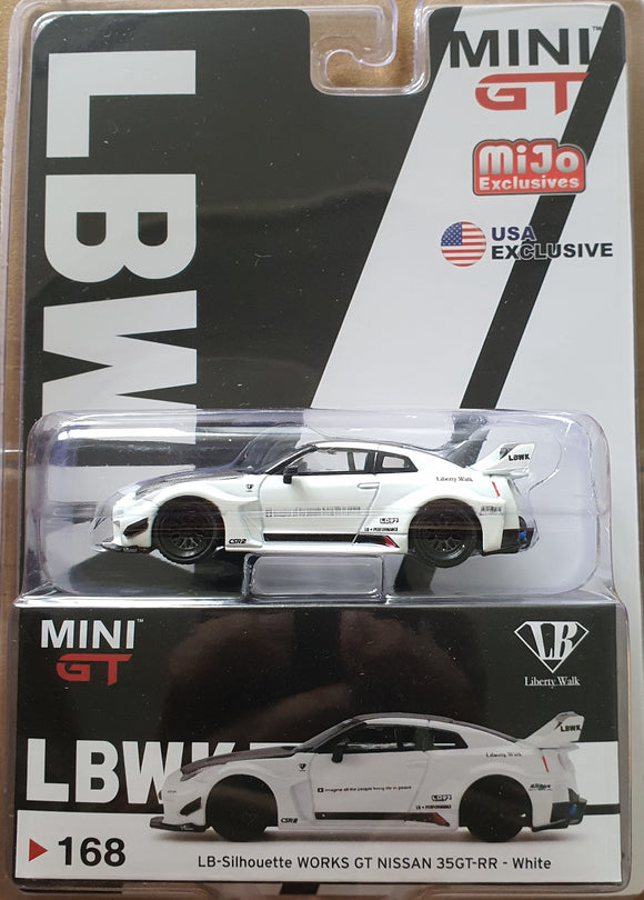 1:64 Mini GT LB Silhouette Works GT Nissan 35GT-RR White
