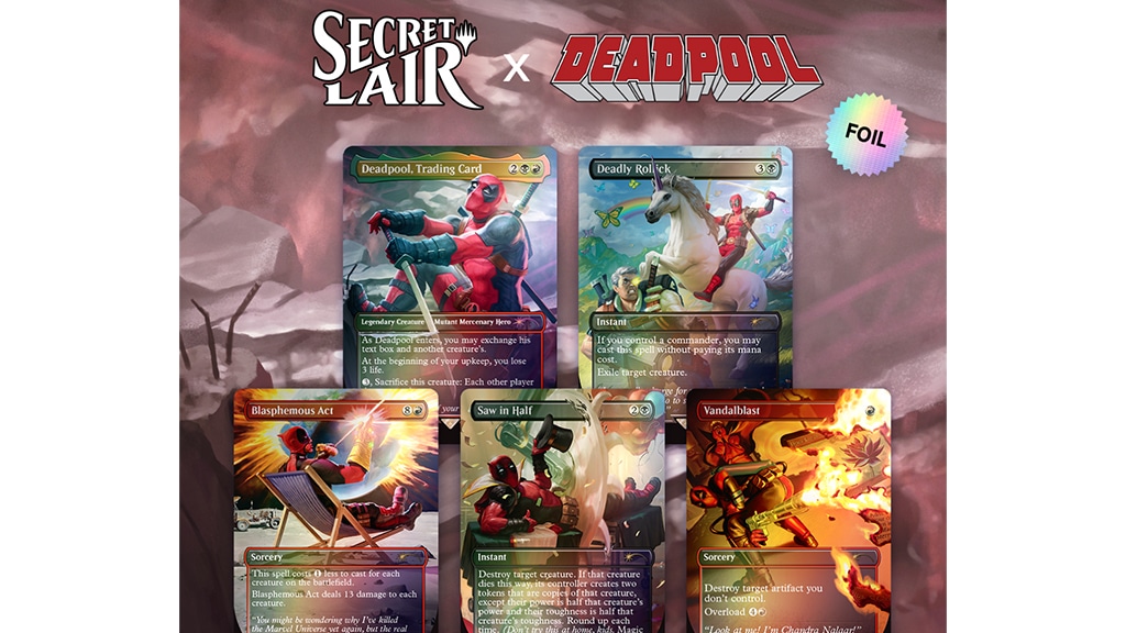 SECRET LAIR x MARVEL'S DEADPOOL FOIL EDITION - The Toy Book
