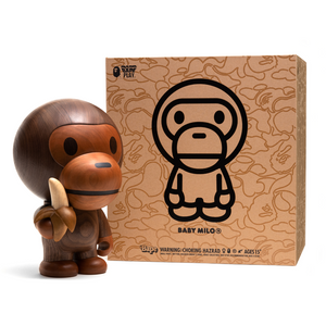 BAPE X TOYQUBE WOODEN BABY MILO – TOYQUBE.COM