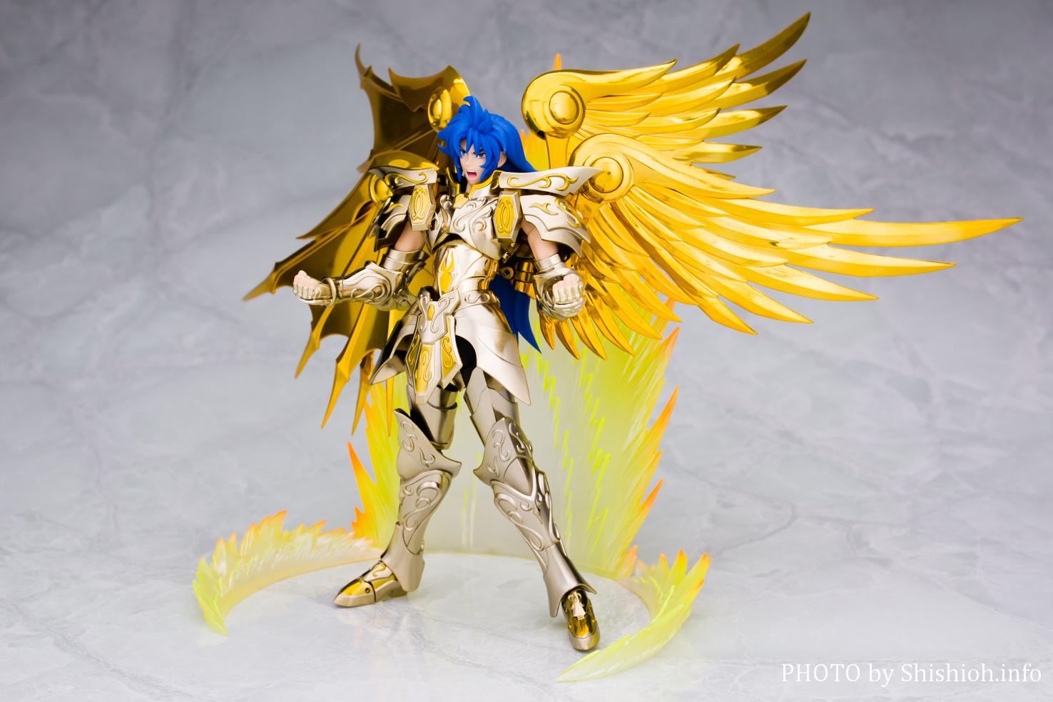 新品】聖闘士聖衣神話EX ジェミニサガ(神聖衣)/修正BOX無 版権シール