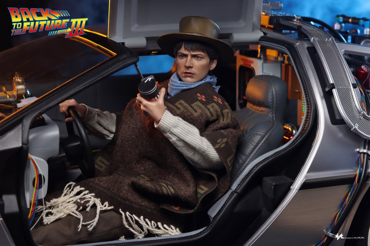 READY🔥Hot Toys MMS738 BACK TO THE FUTURE III 1/6 DELOREAN TIME