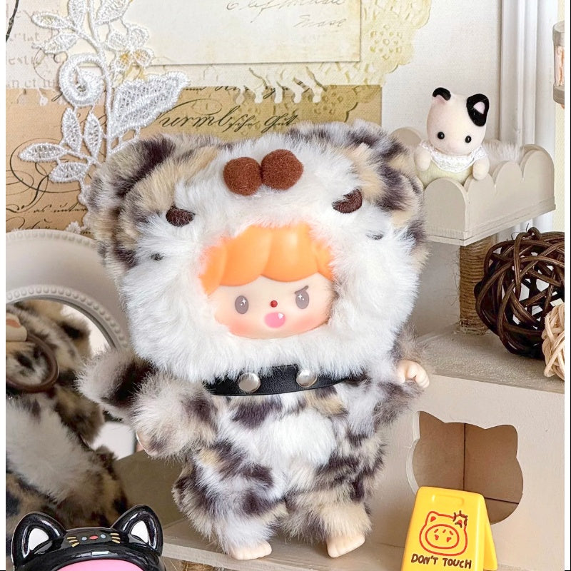 zZoton My little cat Series Vinyl Plush Doll Cool Leopard Cat