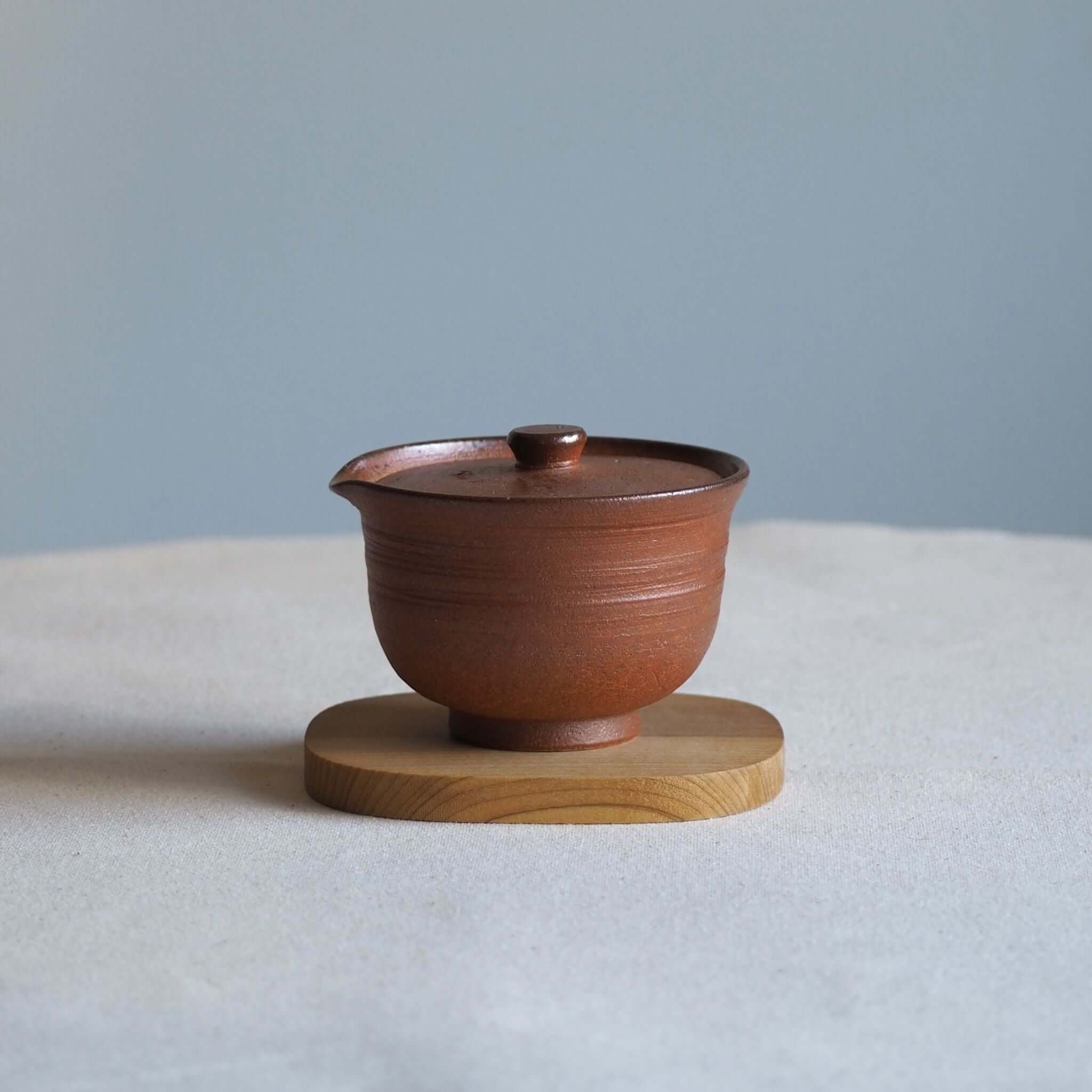 信楽焼 宗陶苑作 煎茶宝瓶 こげ茶色 [東山堂煎茶器店 オンライン