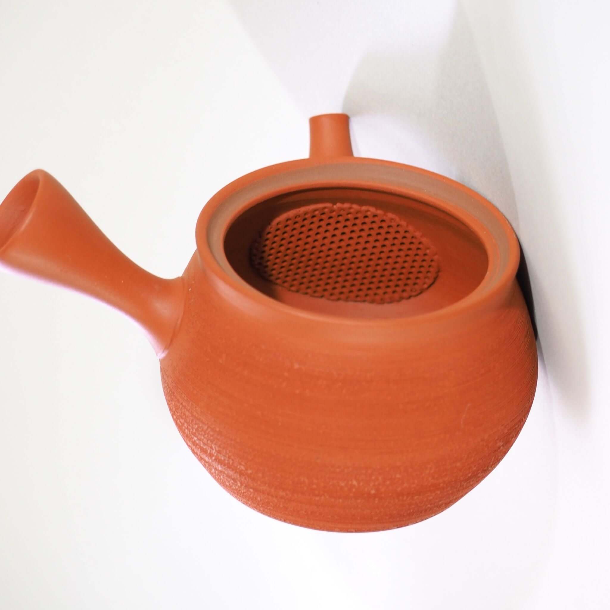 常滑焼 朱泥松皮急須 玉光陶園作 [東山堂煎茶器店 オンラインショップ