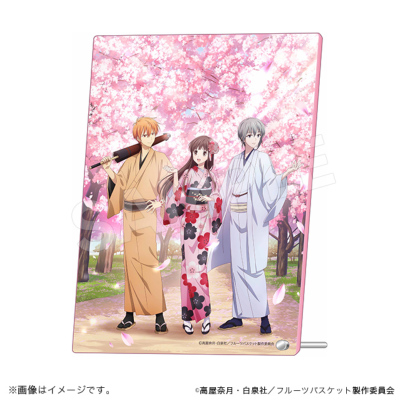 フルーツバスケット アクリルアートパネル 桜のころ 透・由希・夾