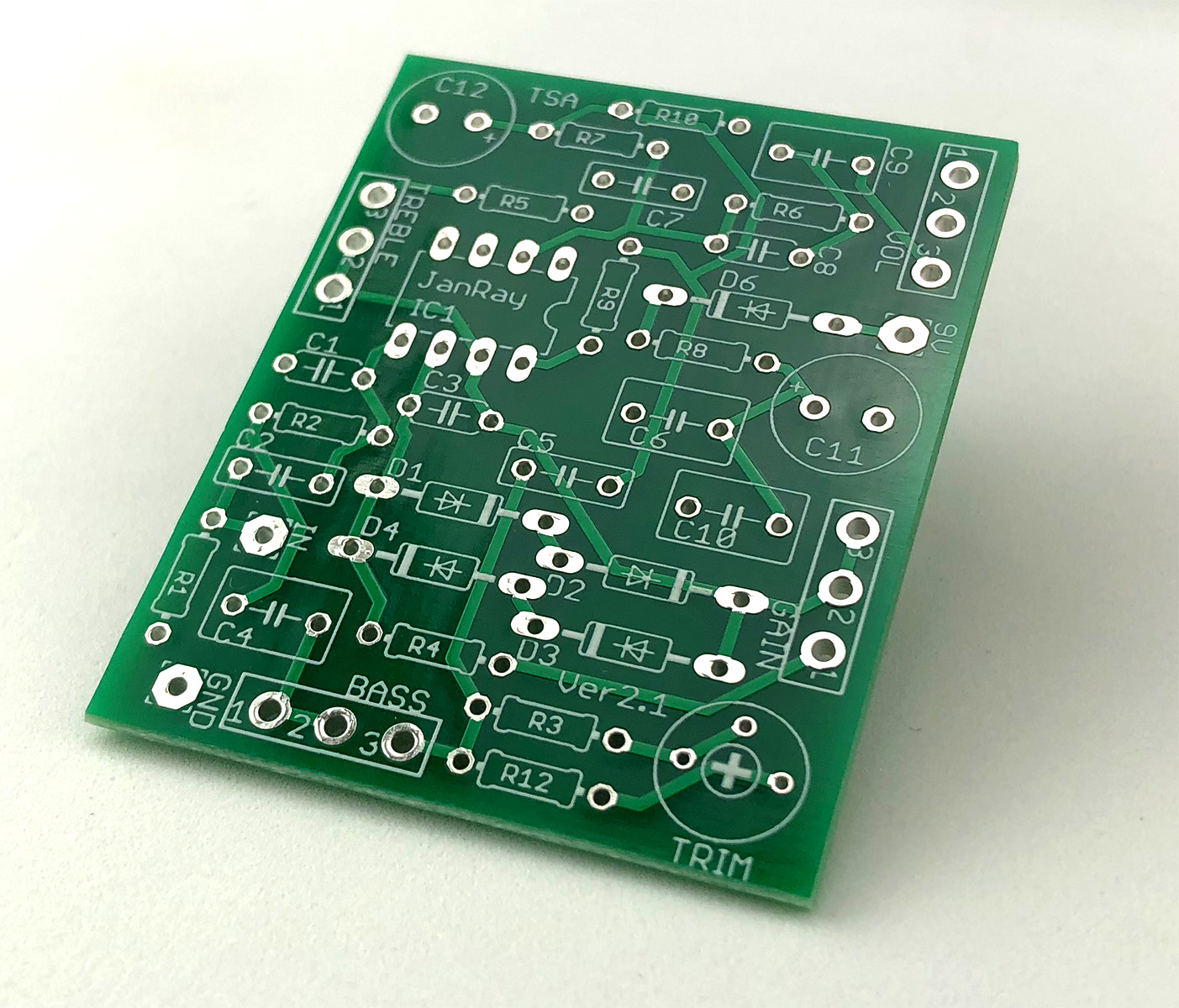 Jan Ray風自作オーバードライブ基板 自作 Jan Ray エフェクター