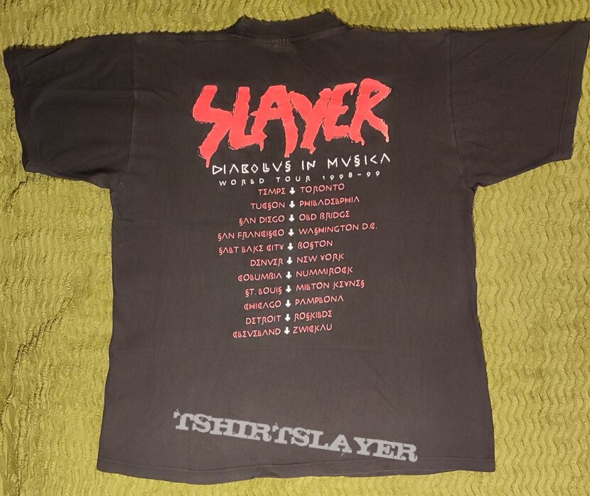 Slayer - Diabolus In Musica World Tour 1998-99 - T-Shirt
