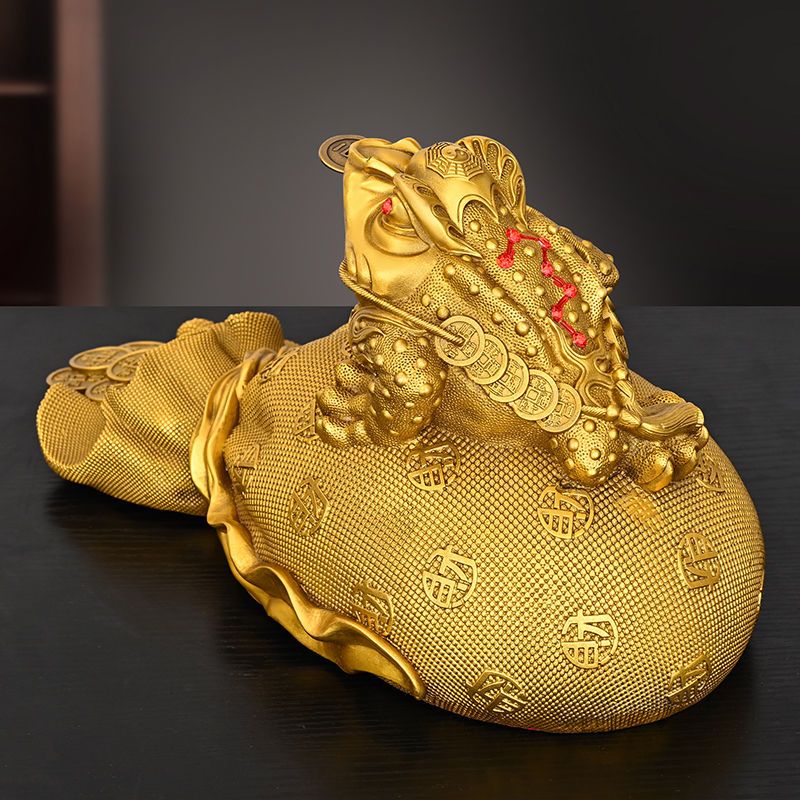 銅細工 三足金蟾 七星金蟾 装飾品 工芸品 美術品 置物 銅細工 三足金蟾