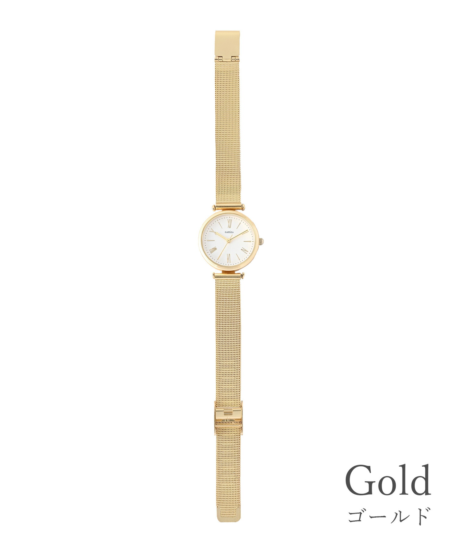 美品⭐︎ agete ドレスウォッチ ゴールドメッシュベルト 美品