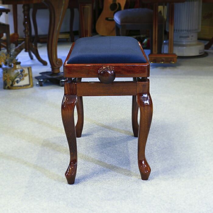 ピアノベンチ 椅子 ウォルナット 猫脚 チッペンデール ピアノベンチ