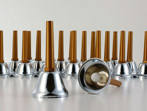 楽天市場】【日本製】ミュージックベルシルバー27音セット