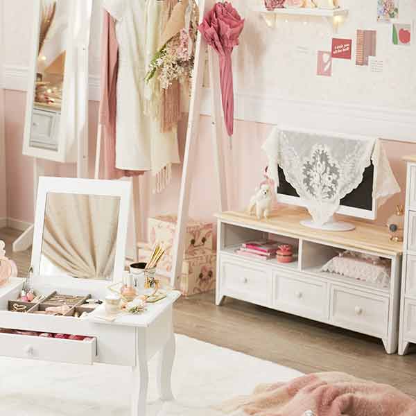 楽天市場】【直送】フレンチカントリー風テレビ台E B（大） 姫系