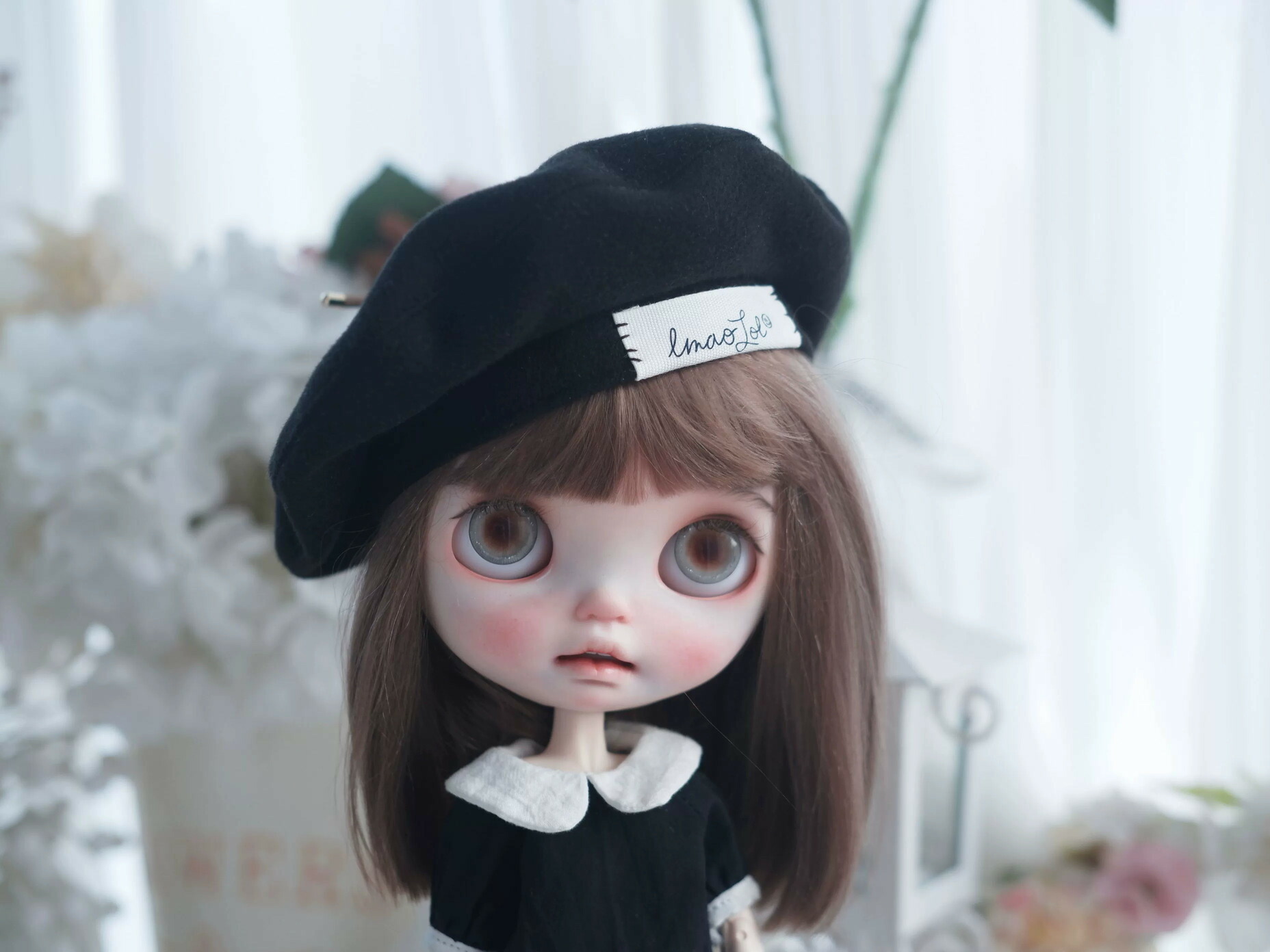 楽天市場】ブライス ネオブライス blythe レトロ 田園 ベレー帽 麦わら