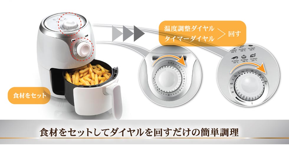 新品未使用】アリエテ エアフライヤー エアリーフライヤーミニ 2L