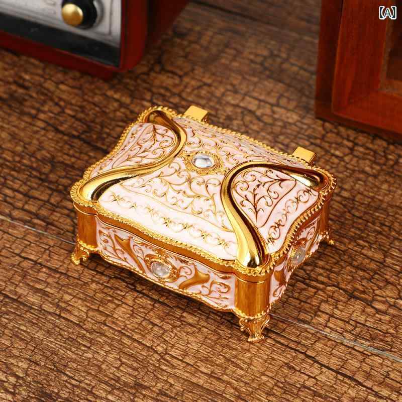 楽天市場】ジュエリーボックス アンティーク 北欧風 亜鉛合金製