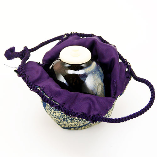 楽天市場】茶入 茄子 仕覆龍村裂 天平狩猟文錦 茶道具 陶磁器 正絹