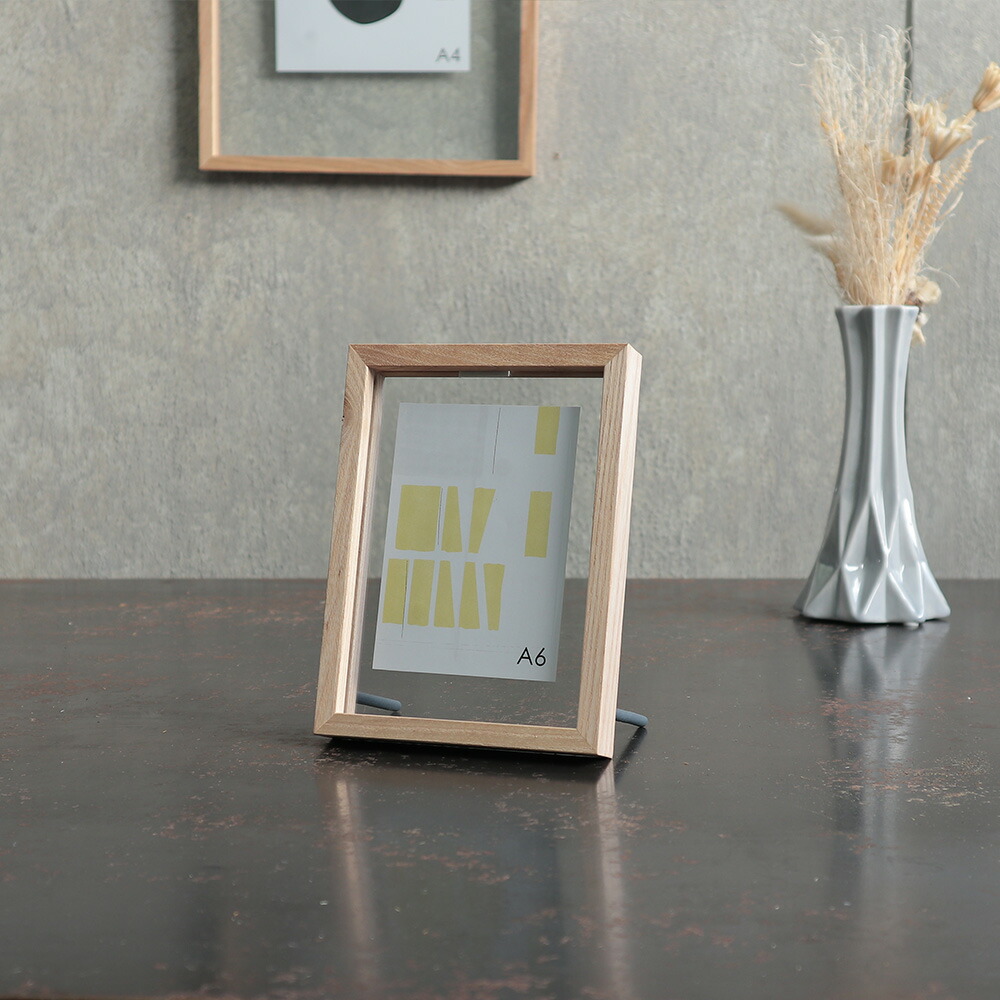 楽天市場】CAN-06 A6サイズ 写真立て フレーム 余白 写真 ガラス