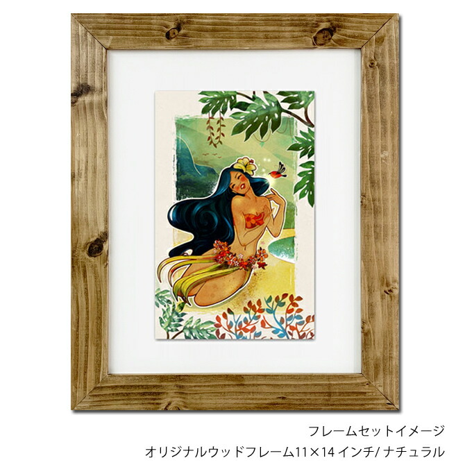 カエル 絵画 ハワイアーティストHolly Kitaura 額縁付 ハワイで購入