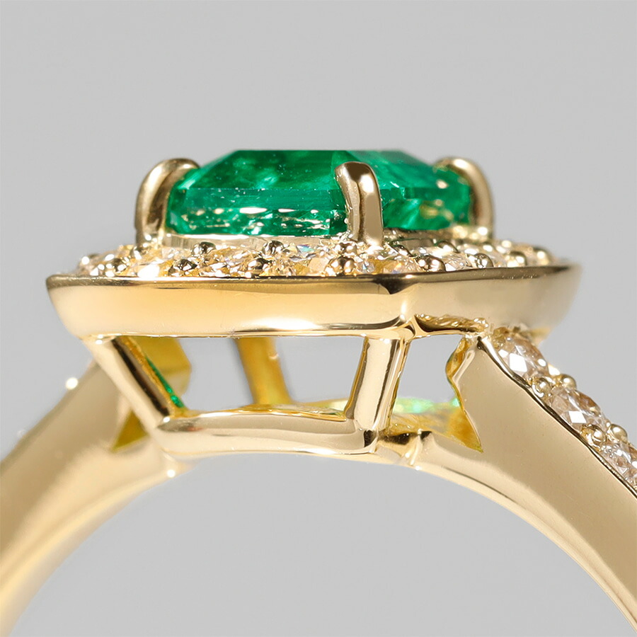 楽天市場】【一点限り】 エメラルド リング 0.5カラット イエロー