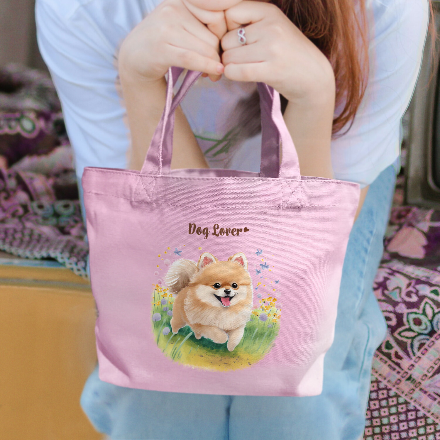 楽天市場】ポメラニアン 犬 お散歩バッグ かわいい 名入れ無料 ミニ