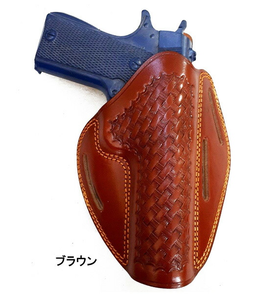 KEIN製 実物革製1911競技用ホルスター 右用ブラウン 未使用品 楽天